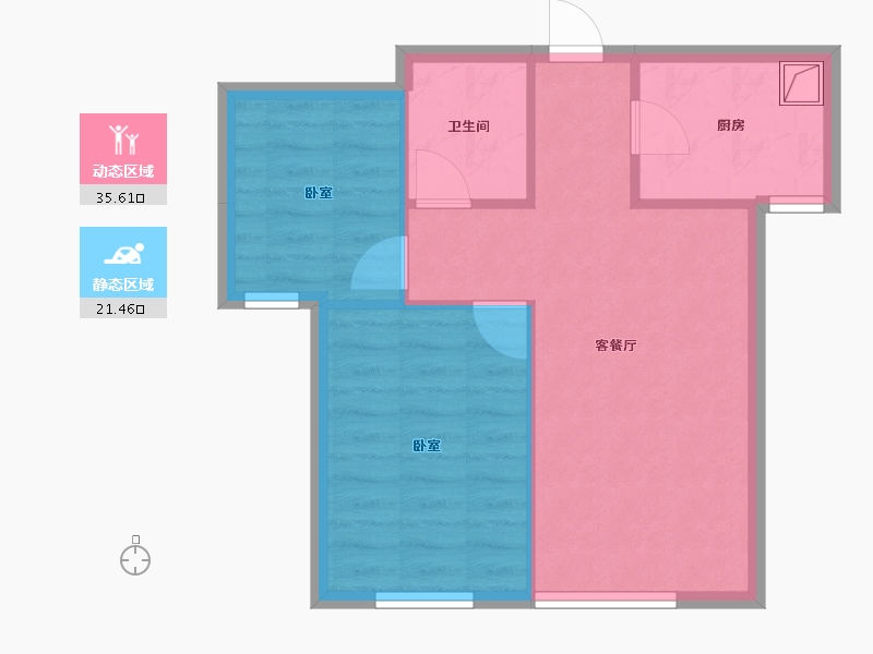 青海省-西宁市-泰来阳光-51.13-户型库-动静分区