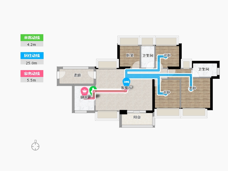 广东省-深圳市-创城云璞-86.40-户型库-动静线