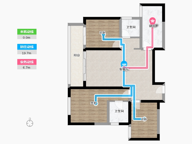 陕西省-西安市-鼎丰源碧馨苑-92.01-户型库-动静线