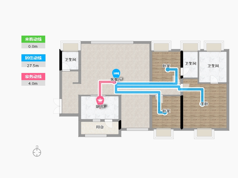 广东省-珠海市-横琴华发金融城·横琴玺-124.02-户型库-动静线