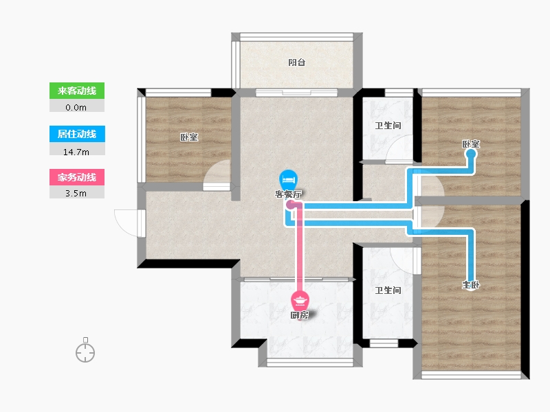 广西壮族自治区-南宁市-轨道云启-73.18-户型库-动静线