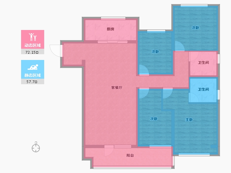 山东省-滨州市-富海观岳-115.38-户型库-动静分区