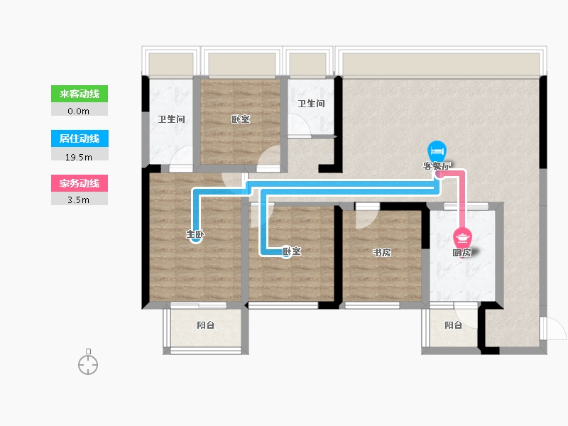 四川省-成都市-天府菁萃里二期-97.27-户型库-动静线