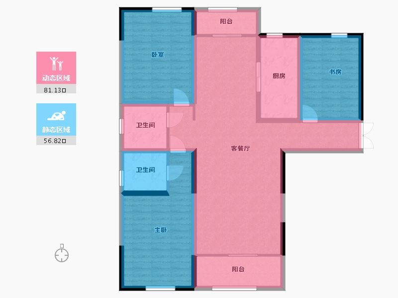 山东省-济南市-城投西江华府-123.80-户型库-动静分区