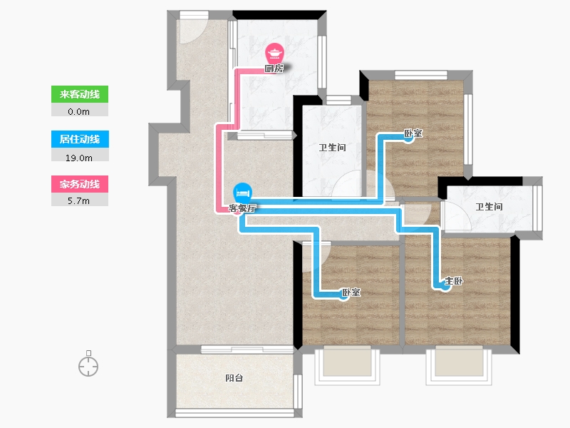 广东省-深圳市-星河盛境3期-69.60-户型库-动静线