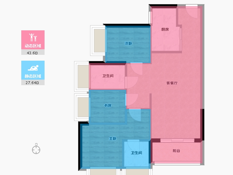 广东省-深圳市-福汇阁-69.90-户型库-动静分区