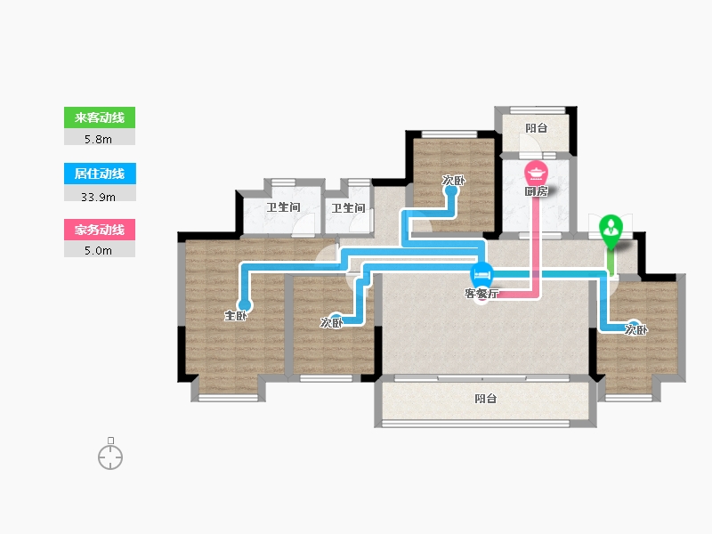 四川省-眉山市-川发芙蓉天府-107.00-户型库-动静线