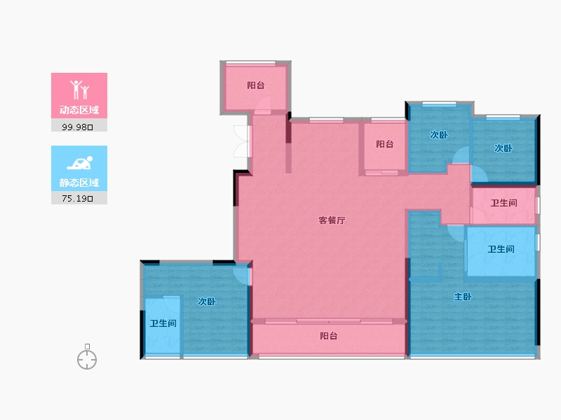 四川省-成都市-阅天府-159.13-户型库-动静分区