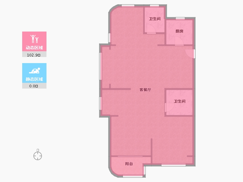 浙江省-嘉兴市-禾青苑小区-92.80-户型库-动静分区