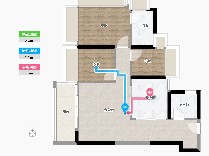 广东省-深圳市-润宏城-65.69-户型库-动静线