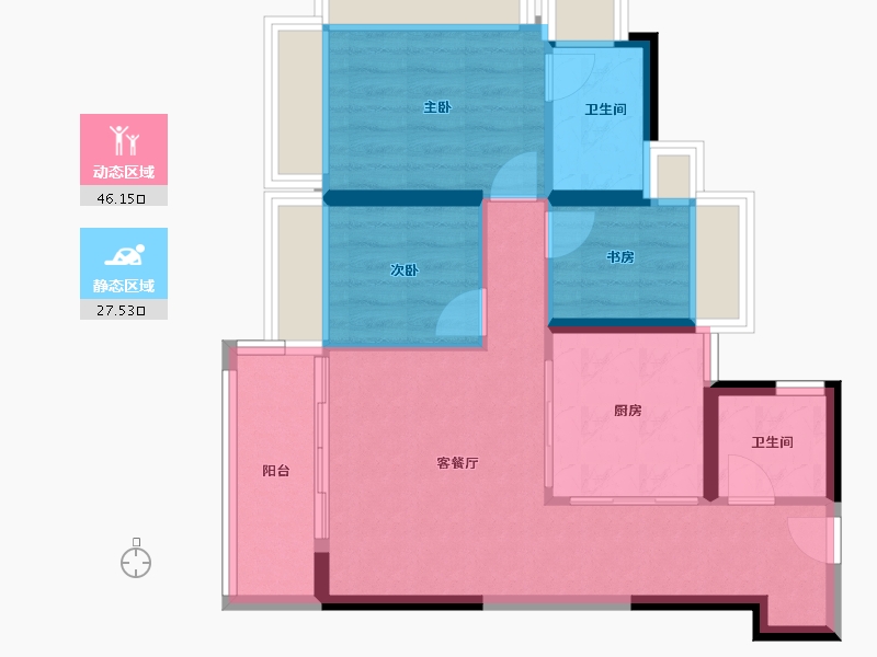 广东省-深圳市-润宏城-65.69-户型库-动静分区