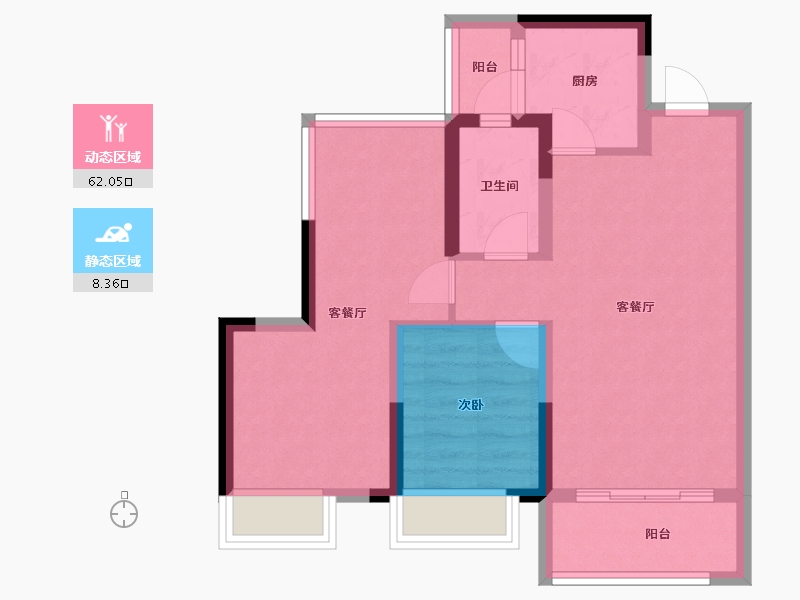 四川省-内江市-嘉宏·未来城-62.03-户型库-动静分区