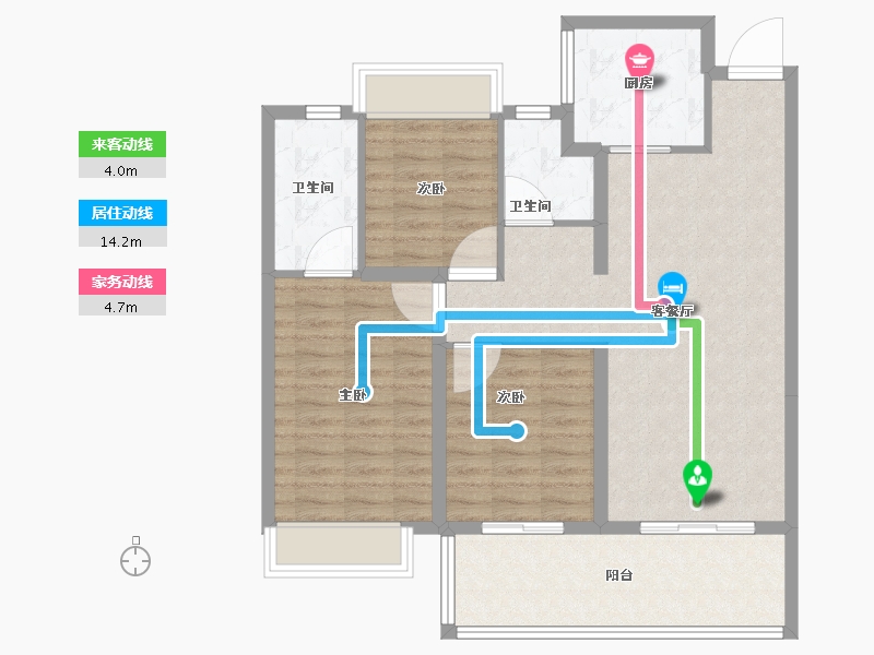 河南省-南阳市-同信府-92.01-户型库-动静线