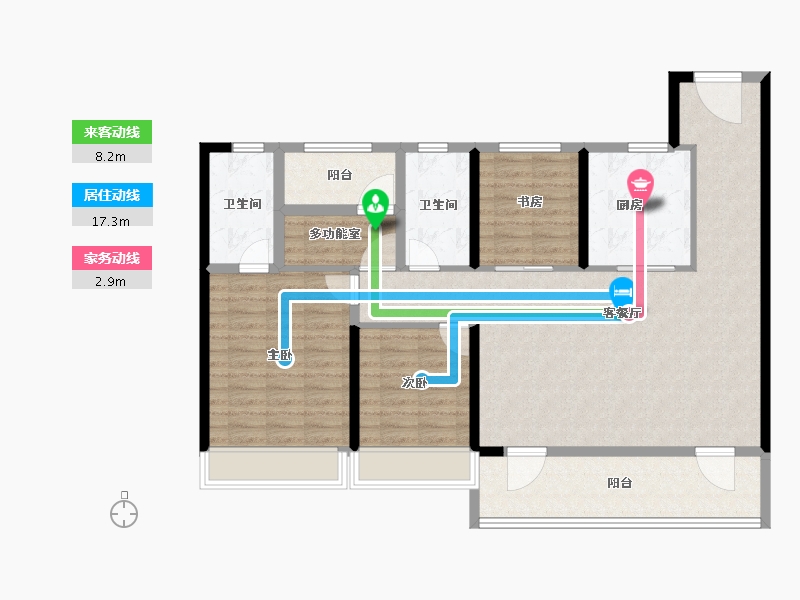 山东省-青岛市-诺德逸安居-114.00-户型库-动静线