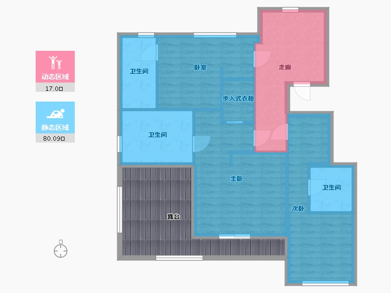 浙江省-杭州市-春曼雅庐-105.11-户型库-动静分区