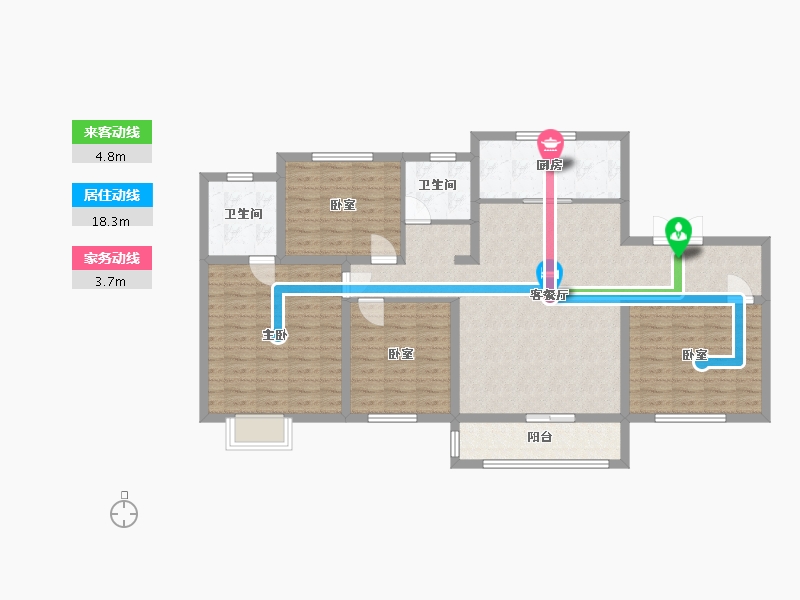 山东省-济南市-荣盛华府-114.76-户型库-动静线