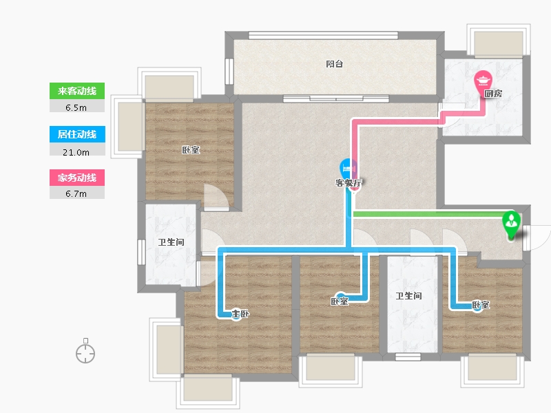 广东省-东莞市-盛和星岸-96.12-户型库-动静线