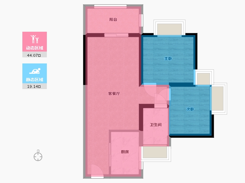 广东省-深圳市-创城云璞-55.82-户型库-动静分区