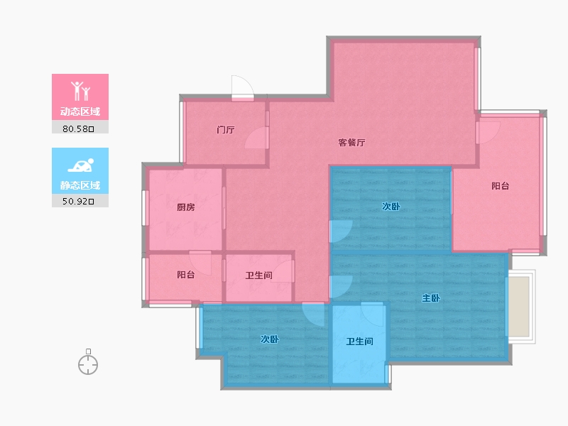 四川省-成都市-新里·派克公馆-120.00-户型库-动静分区