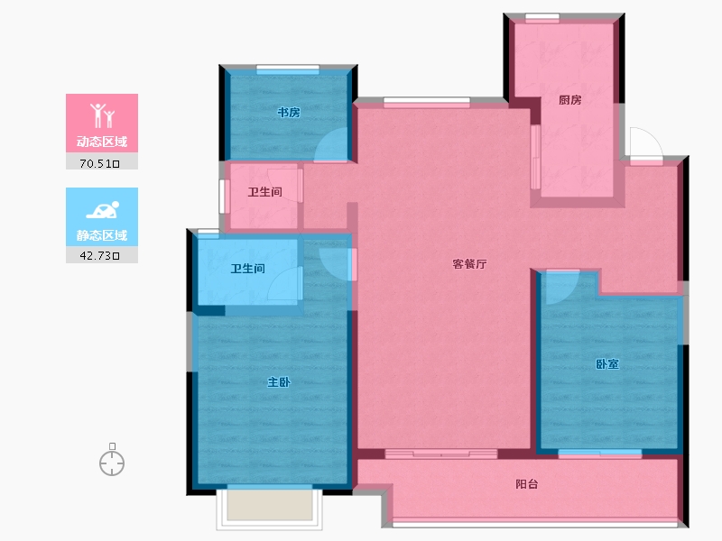 河南省-安阳市-海悦翡翠华庭-101.23-户型库-动静分区