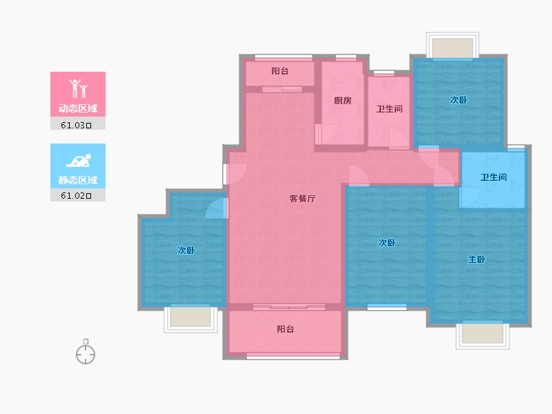 江西省-九江市-云住小区-113.33-户型库-动静分区