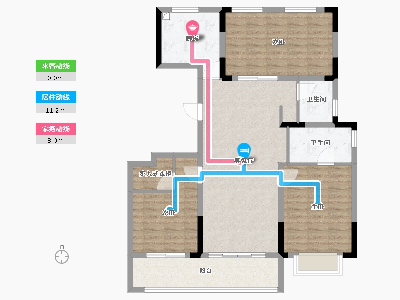 浙江省-金华市-商城佛堂印象-100.80-户型库-动静线