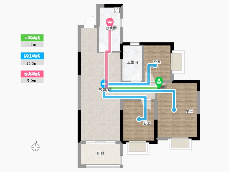 广东省-广州市-广州恒大悦府-71.20-户型库-动静线