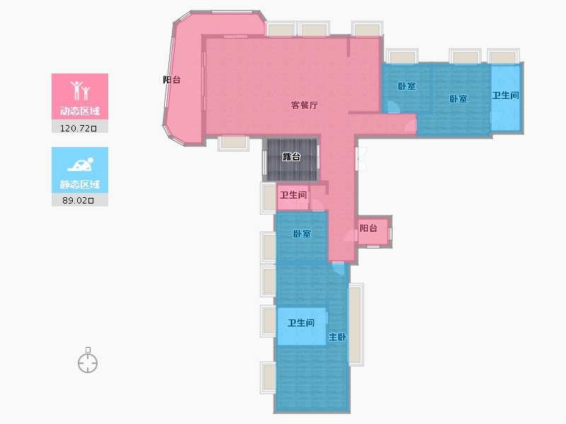 广东省-佛山市-城发·高明壹号-200.36-户型库-动静分区