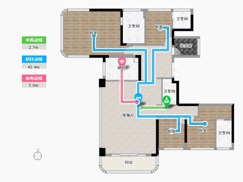 四川省-成都市-阅天府-167.81-户型库-动静线