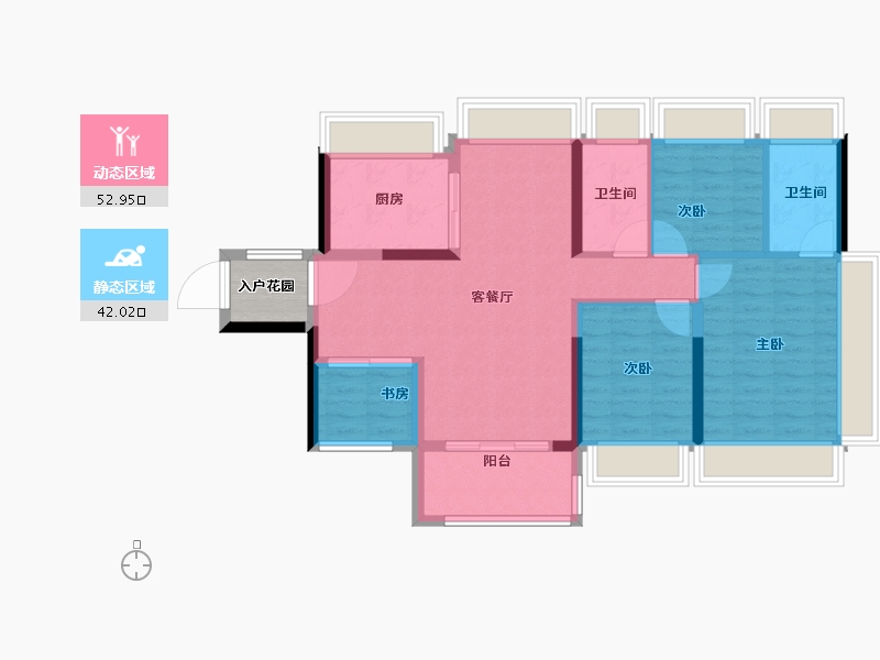 广东省-广州市-新城翡丽云境-88.01-户型库-动静分区