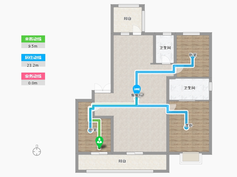 湖北省-武汉市-武汉城建·中央雲璟-120.60-户型库-动静线