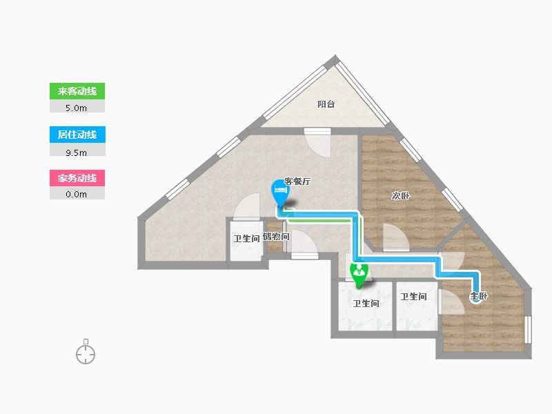 浙江省-杭州市-Arc-55.20-户型库-动静线