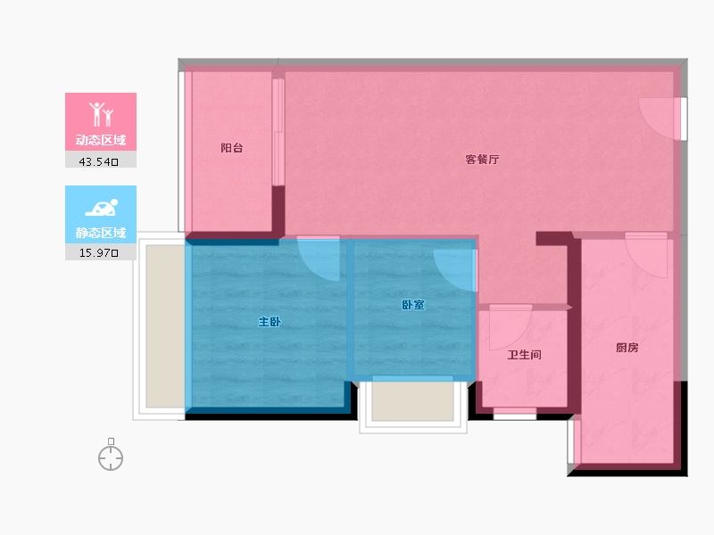 广东省-深圳市-城建云宸汇-53.06-户型库-动静分区