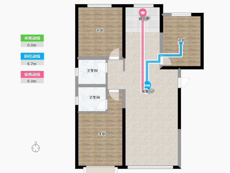 山西省-运城市-都市花园春天里-104.00-户型库-动静线