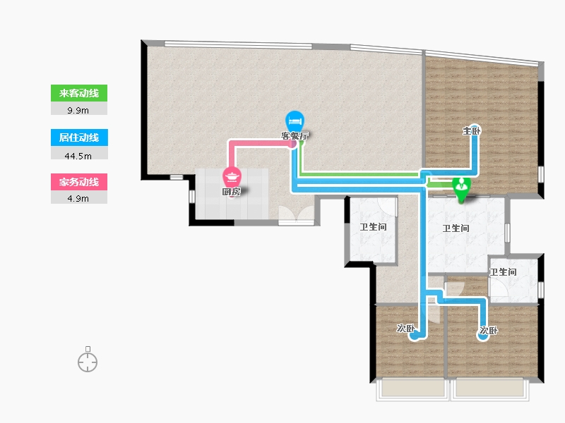 广东省-珠海市-横琴华发金融城·琴澳湾1号-172.00-户型库-动静线