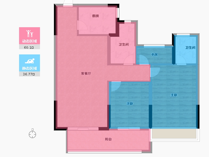 河南省-安阳市-海悦翡翠华庭-87.00-户型库-动静分区