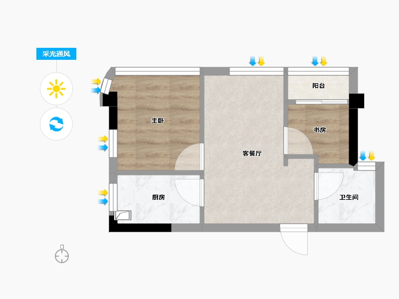 福建省-福州市-花海里书香里-28.48-户型库-采光通风