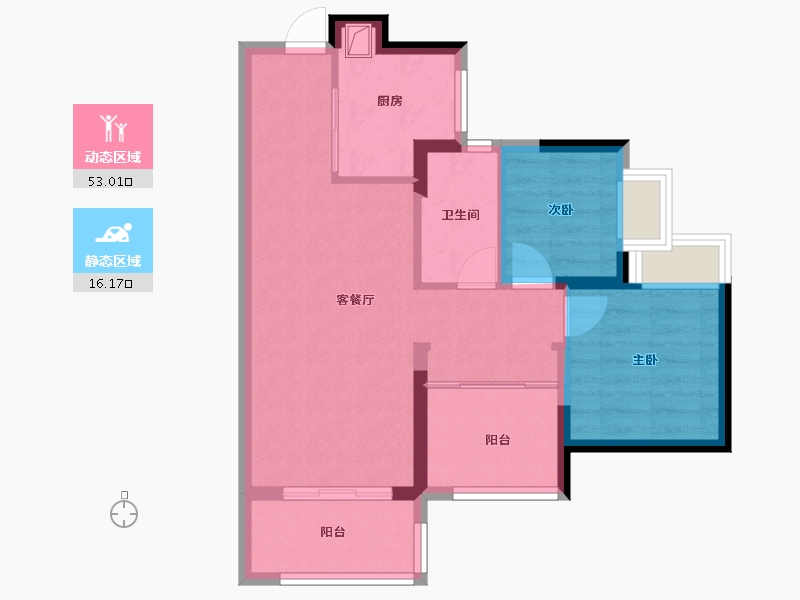 广东省-广州市-新城翡丽云境-61.21-户型库-动静分区