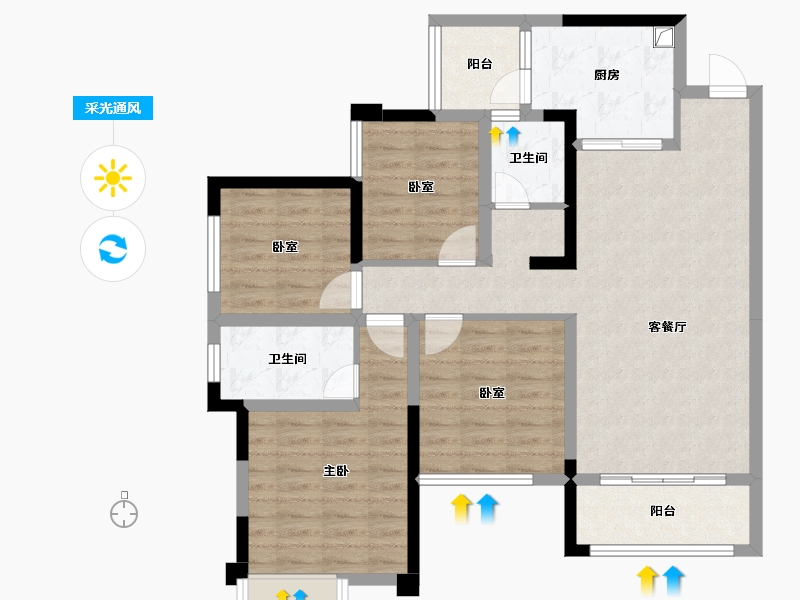 四川省-眉山市-川发芙蓉天府-93.62-户型库-采光通风