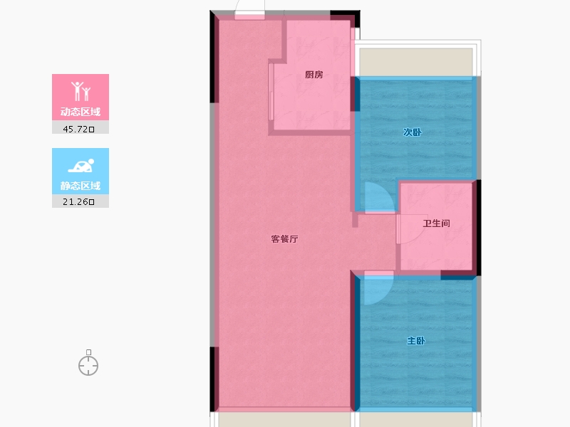 吉林省-长春市-保利天汇-59.89-户型库-动静分区