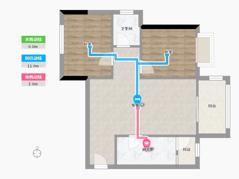 四川省-成都市-东湖优品-60.33-户型库-动静线