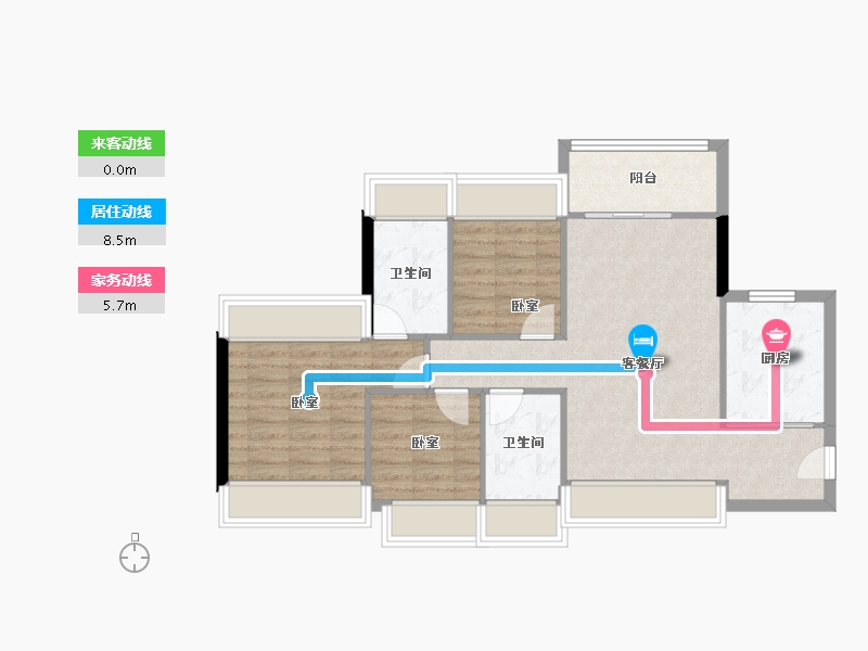 广东省-深圳市-星河盛境3期-75.68-户型库-动静线