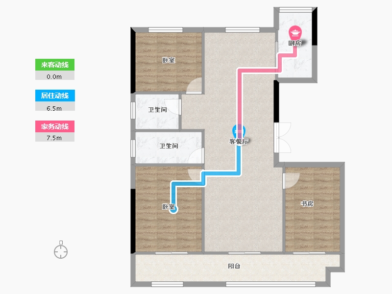 河南省-商丘市-住友·翰林府-105.84-户型库-动静线