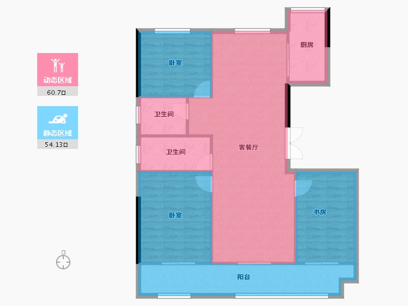 河南省-商丘市-住友·翰林府-105.84-户型库-动静分区