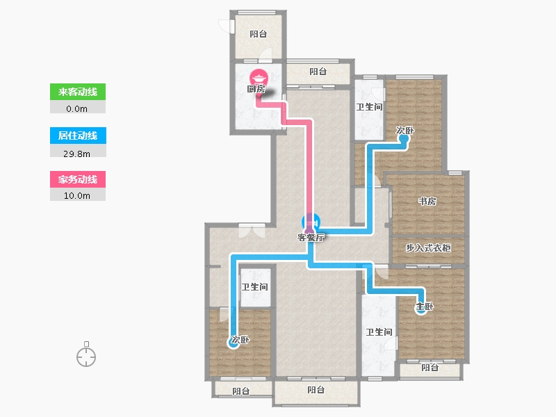 广东省-广州市-星河湾·半岛五號-203.00-户型库-动静线