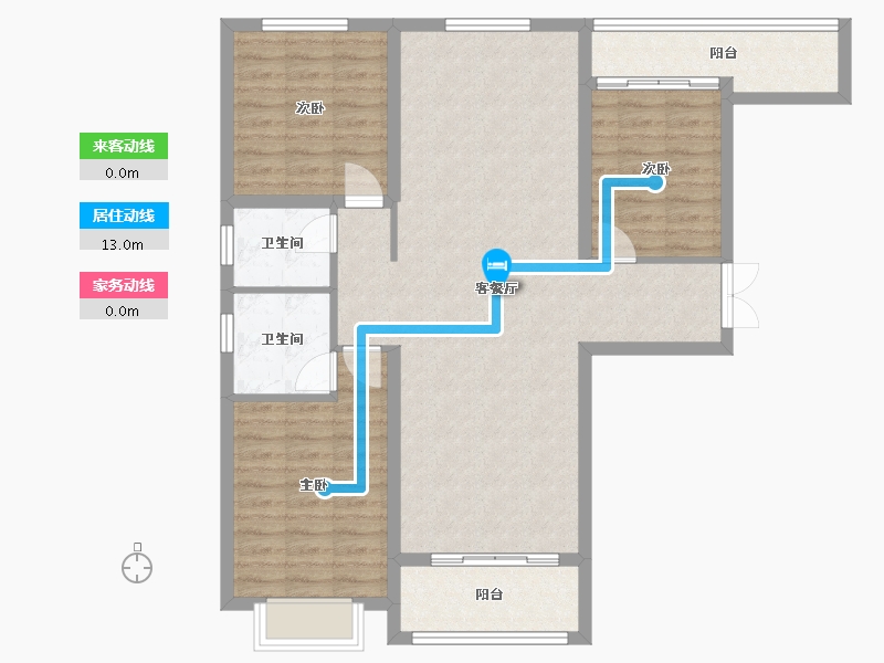 山西省-运城市-御景华府项目部-103.12-户型库-动静线