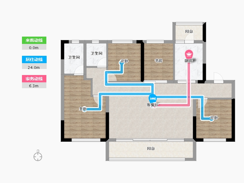 四川省-成都市-高投俊悦府-109.84-户型库-动静线