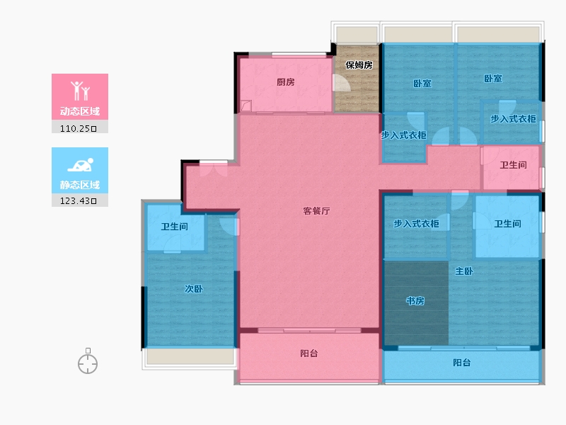 河南省-南阳市-永威广宇·同乐新城-220.98-户型库-动静分区