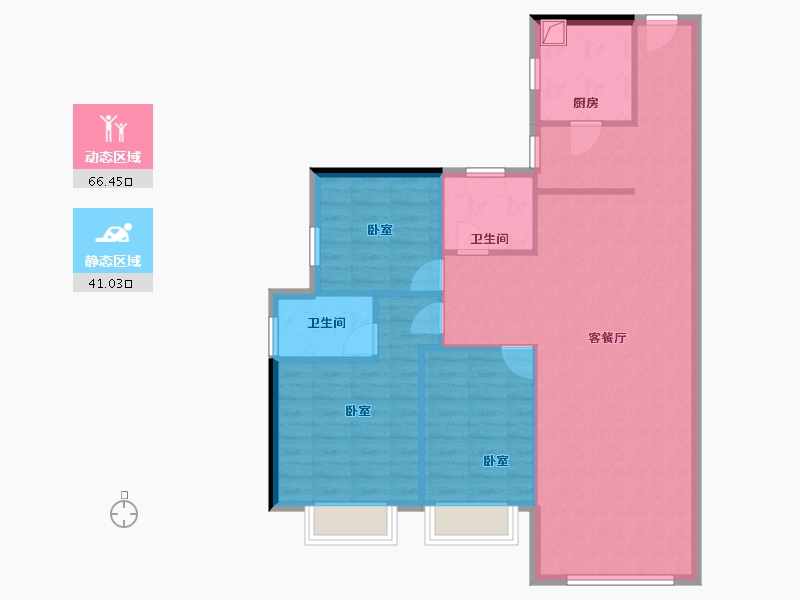 甘肃省-兰州市-瑞德名城-98.12-户型库-动静分区