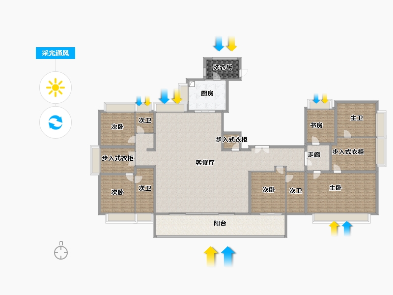 江苏省-南京市-颐和·天晟府-311.31-户型库-采光通风